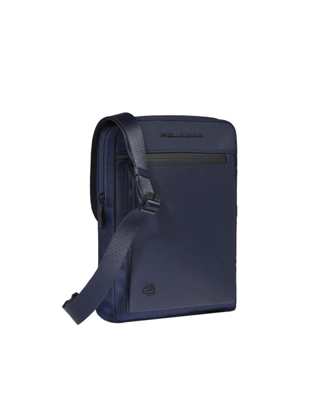  Piquadro – Borsello in pelle e tessuto porta iPad 11’’ S136