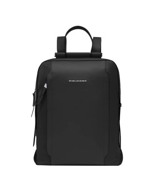  Piquadro - Zaino donna in pelle e tessuto riciclato porta pc 2