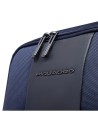  Piquadro - Zaino da viaggio porta pc 15,6" in pelle e tessuto