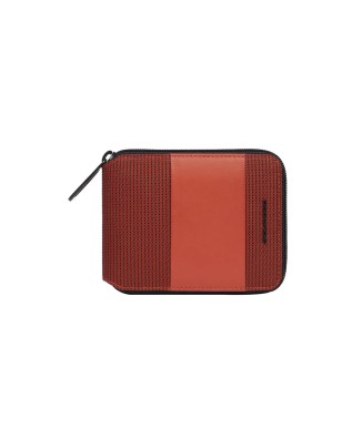 Piquadro – Herrenbrieftasche aus veganem Leder und Stoff...