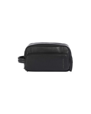  Piquadro – Beauty case uomo in pelle con tasca esterna 2
