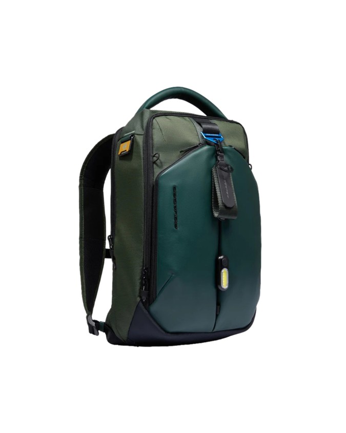  Piquadro – Zaino da viaggio porta pc 14’’ in pelle vegana e