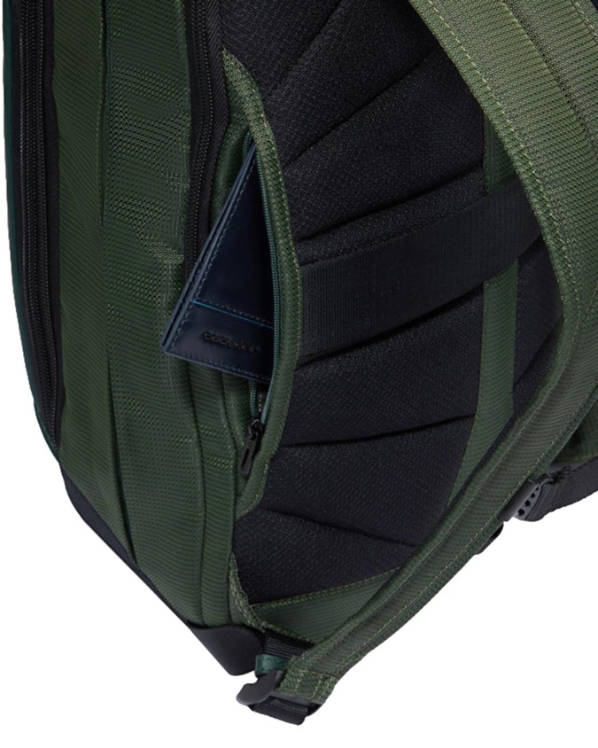  Piquadro – Zaino da viaggio porta pc 14’’ in pelle vegana e