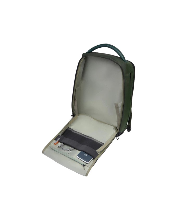  Piquadro – Zaino da viaggio porta pc 15.6’’ in pelle vegana e