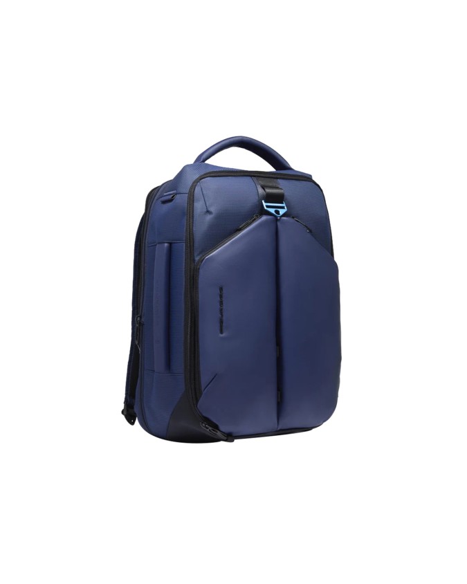  Piquadro – Zaino porta pc 17.3’’ espandibile in pelle vegana e