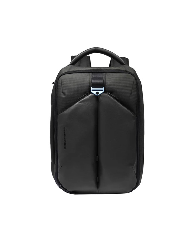  Piquadro – Zaino porta pc 17.3’’ espandibile in pelle vegana e