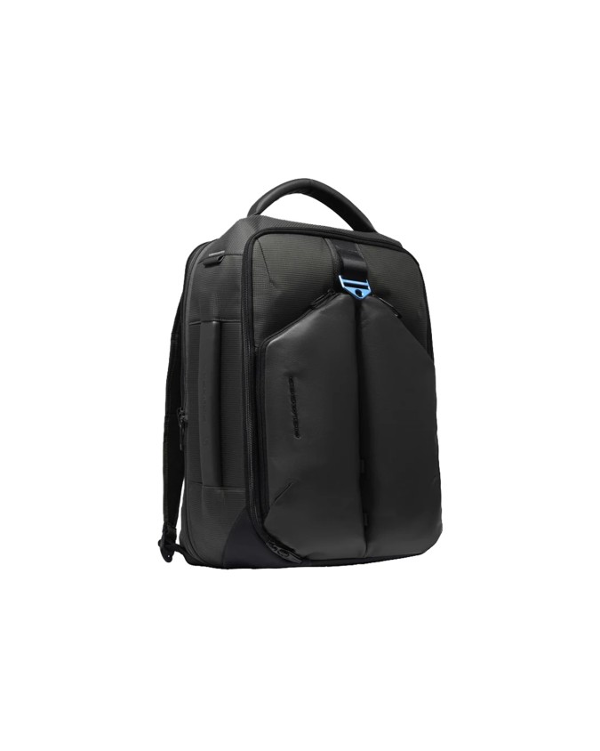  Piquadro – Zaino porta pc 17.3’’ espandibile in pelle vegana e