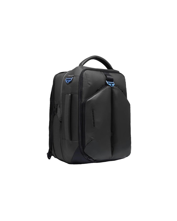  Piquadro – Zaino porta pc 17.3’’ espandibile in pelle vegana e