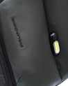  Piquadro – Zaino porta pc 17.3’’ espandibile in pelle vegana e