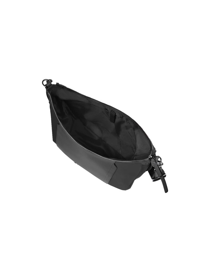 Piquadro - Damen-Umhängetasche aus Leder und recyceltem Stoff