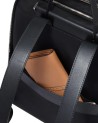  Piquadro - Zaino espandibile in tessuto riciclato e pelle