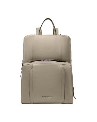 Piquadro - Erweiterbarer Rucksack aus recyceltem Stoff...