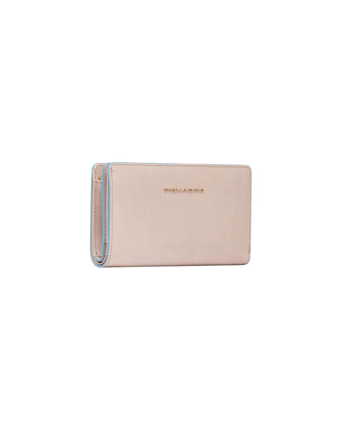 Piquadro – Portafoglio donna in pelle con porta monete Blue