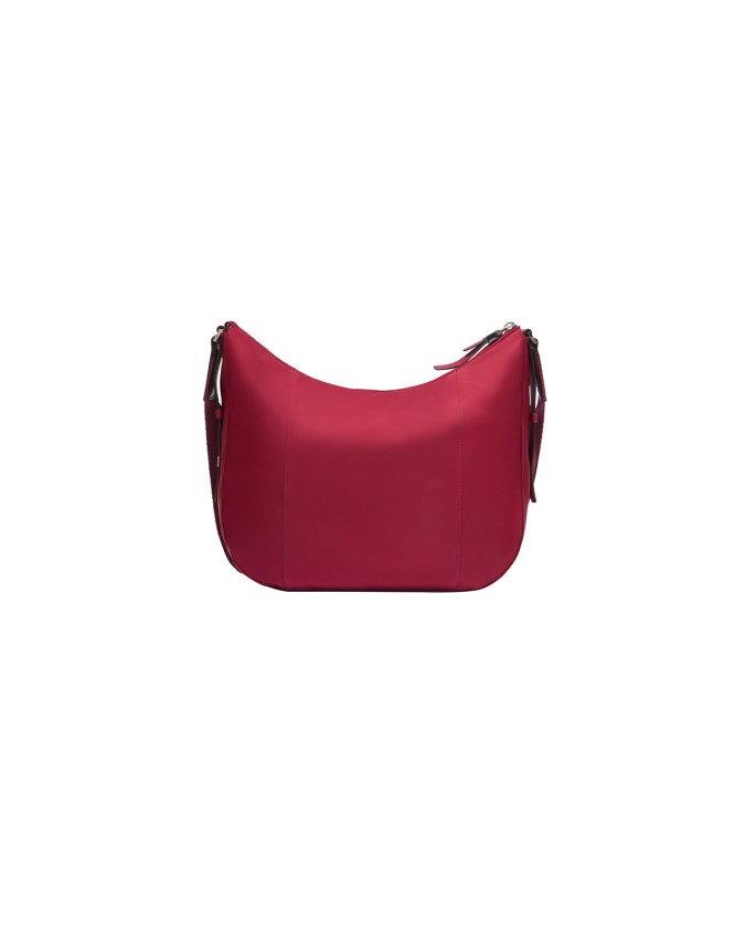 Piquadro - Damen-Umhängetasche aus Leder und recyceltem Stoff
