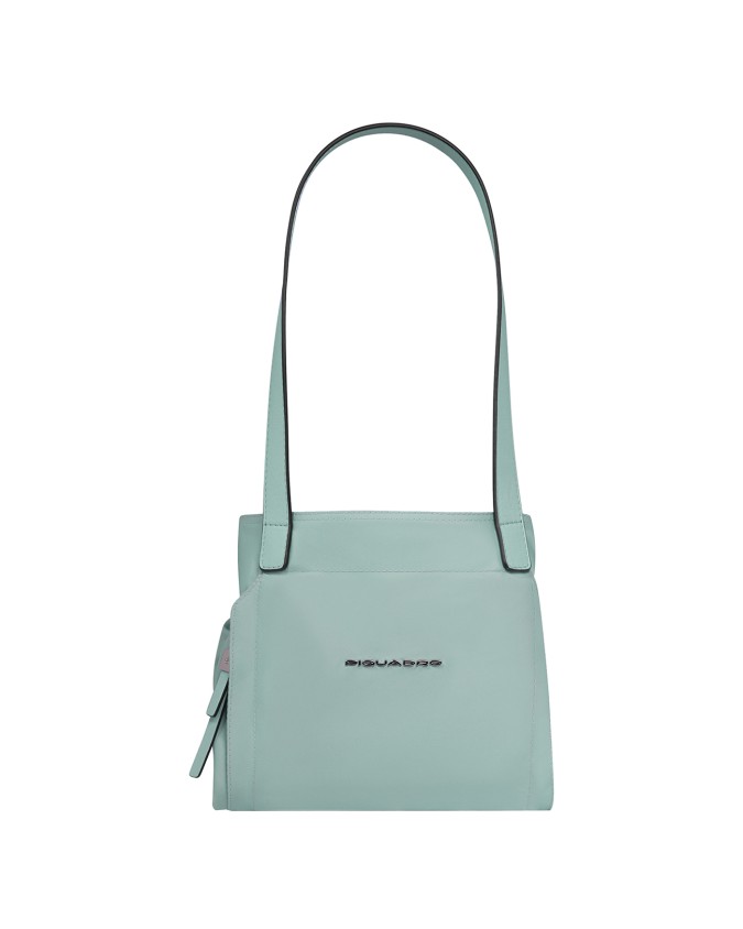  Piquadro - Borsa donna porta pc 15,6" in pelle e tessuto