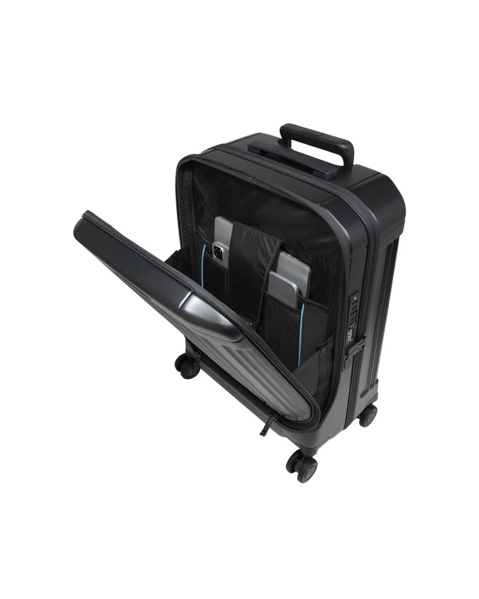  Piquadro – Trolley da cabina con porta pc 17,3" a 4 ruote PQ