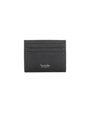 Braccialini - Porta carte di credito in pelle con logo Basic 2