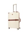 The Bridge - Medium-hard polycarbonate trolley with leather accents from Story Viaggio Trunks