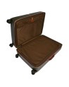 The Bridge - Large, hard-shell polycarbonate trolley with leather accents from Story Viaggio Trunks
