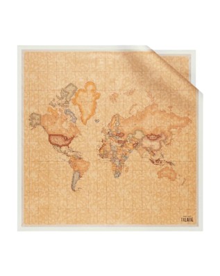  Alviero Martini Prima Classe - Foulard grande in seta Geo