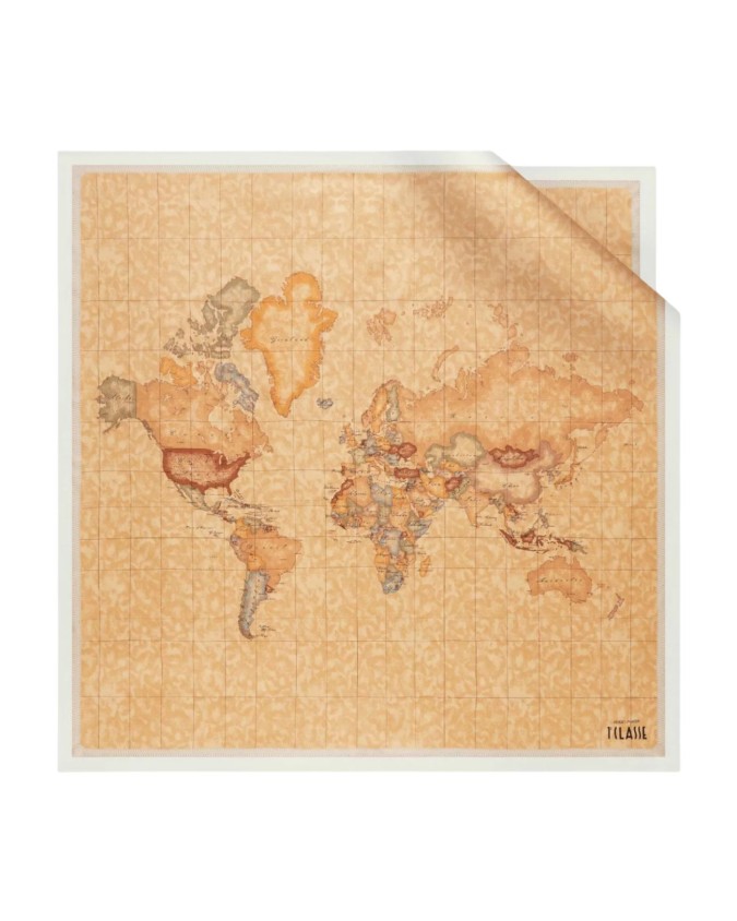  Alviero Martini Prima Classe - Foulard grande in seta Geo