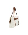  Nannini - Borsa a spalla shopping con doppio manico in nylon e