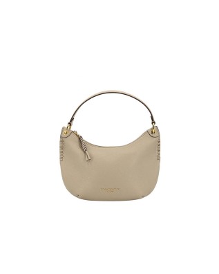 Nannini - Yara Flat Leather Shoulder Bag with Shoulder Strap