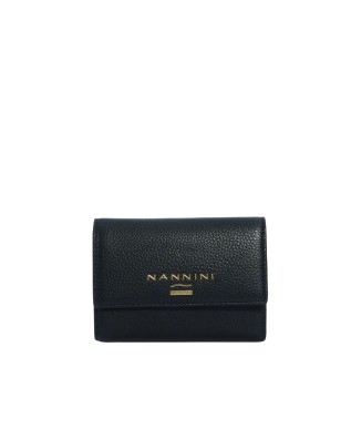 Nannini - Portafoglio donna piccolo con patta in pelle