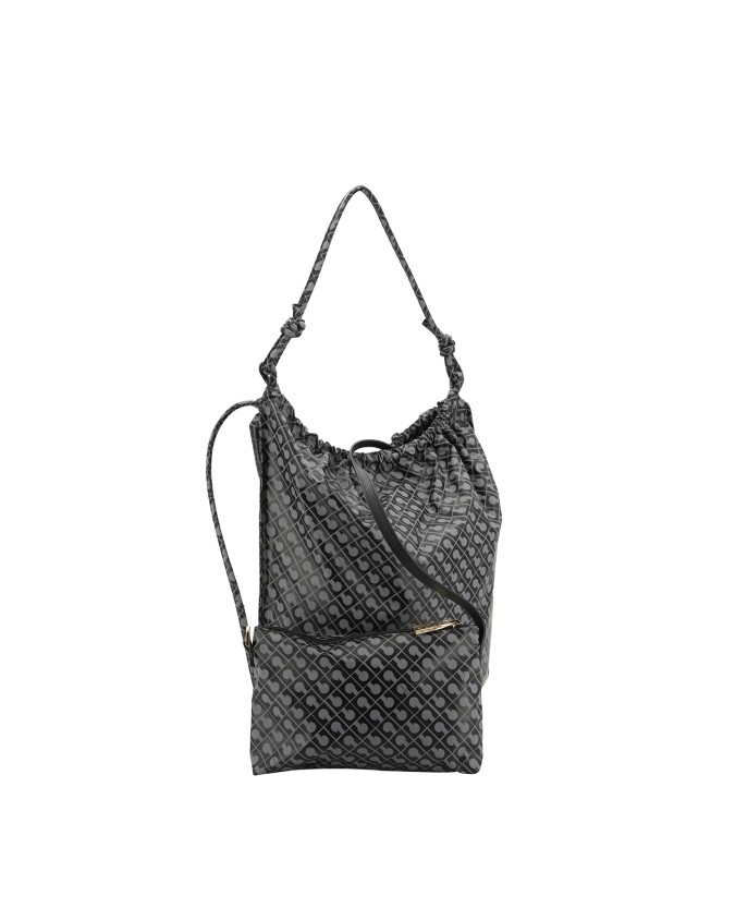 Gherardini - Borsa a spalla Hobo Tg. M con tracolla in tessuto Softy