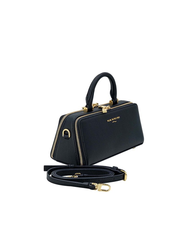  Nannini - Borsa a mano in pelle rettangolare con tracolla Keira