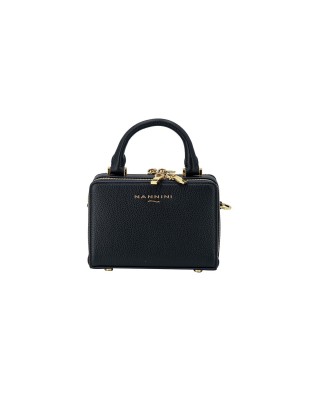  Nannini - Borsa a mano piccola compatta in pelle con tracolla