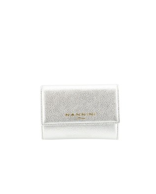 Nannini - Kleine Damenbrieftasche aus Leder mit Klappe -...