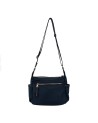 Nannini – Borsa piccola a tracolla con tasche laterali in nylon e pelle Liberty