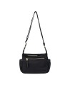 Nannini – Borsa piccola a tracolla con tasche laterali in nylon e pelle Liberty