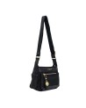 Nannini – Borsa piccola a tracolla con tasche laterali in nylon e pelle Liberty
