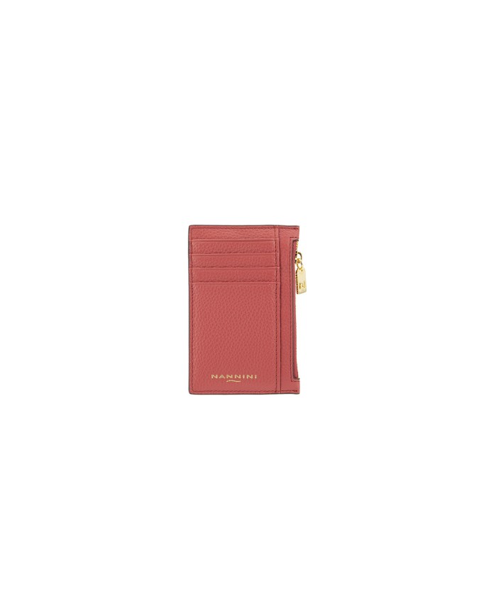 Nannini - Porta carte di credito verticale in pelle Wallis