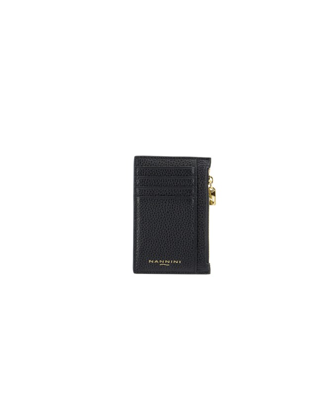 Nannini - Porta carte di credito verticale in pelle Wallis