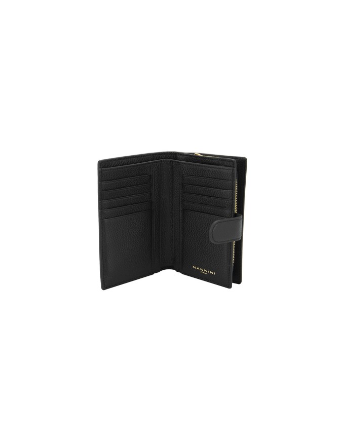Nannini - Portafoglio donna piccolo con scomparto interno porta monete in pelle Wallis