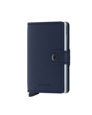 Secrid - Original-Mini-Geldbörse aus Leder und Aluminium