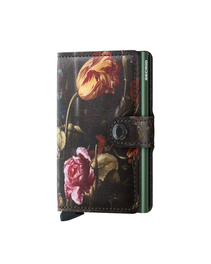 Secrid - Portafoglio in pelle e alluminio stampe Miniwallet Art