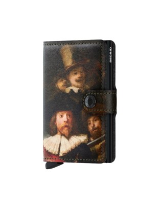  Secrid - Portafoglio in pelle e alluminio stampe Miniwallet Art