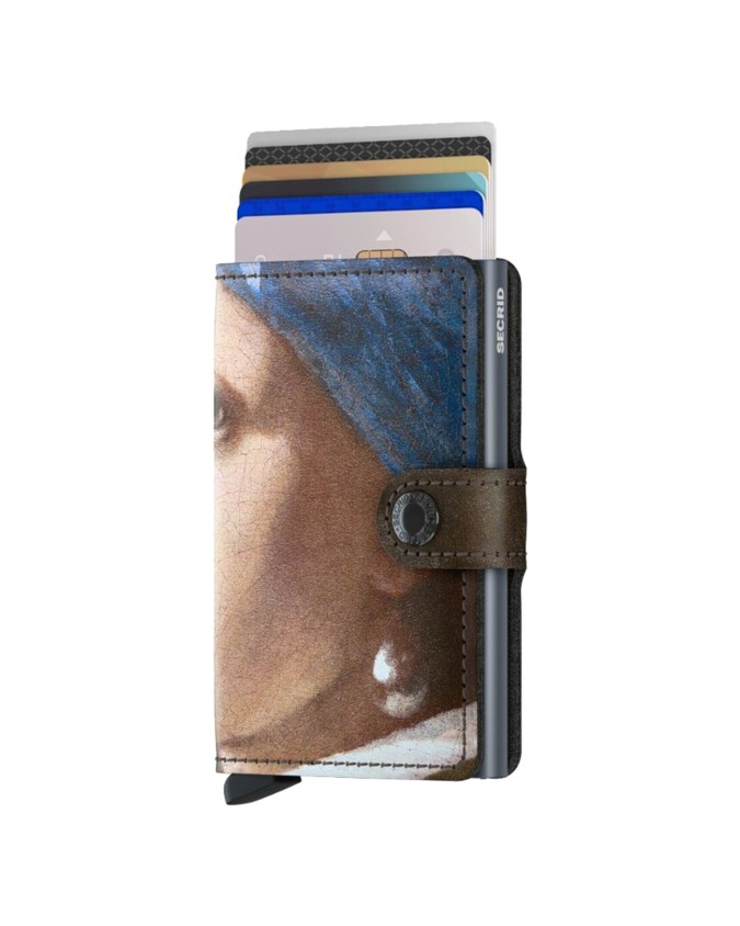  Secrid - Portafoglio in pelle e alluminio stampe Miniwallet Art