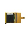 Secrid - Miniwallet in pelle e alluminio Crisple