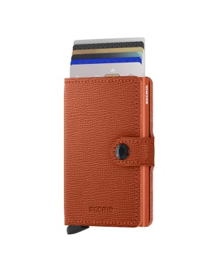Secrid - Miniwallet in pelle e alluminio Crisple