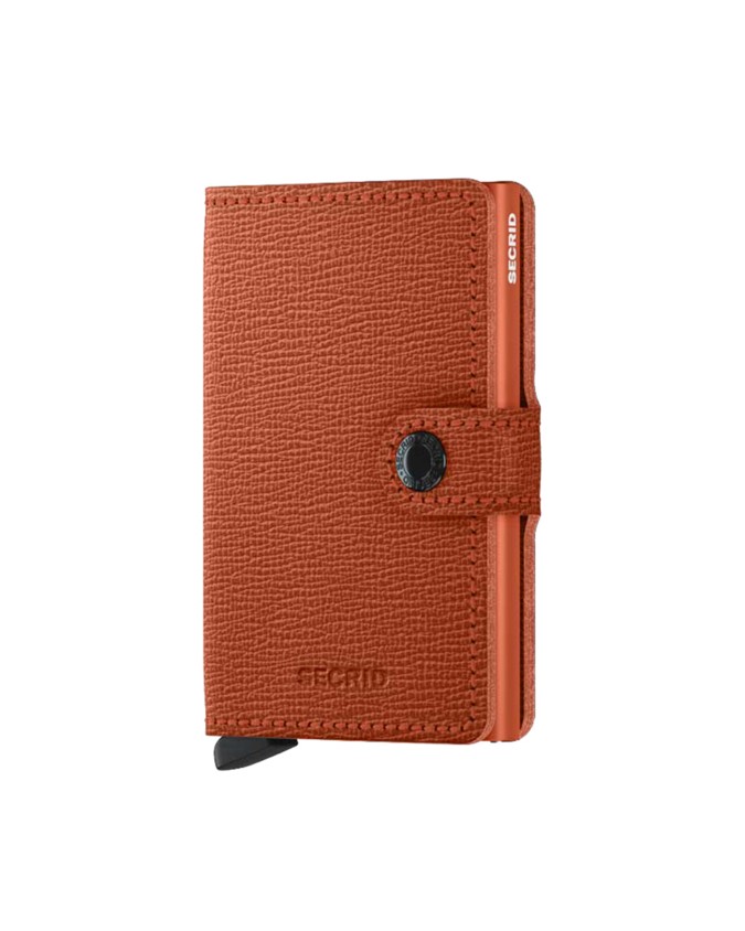 Secrid - Miniwallet in pelle e alluminio Crisple