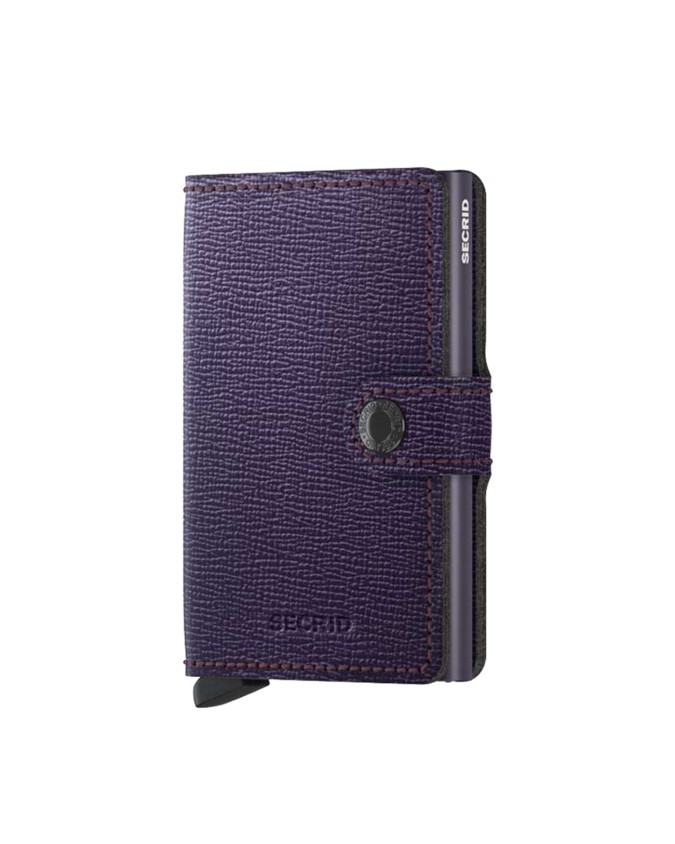  Secrid - Miniwallet in pelle e alluminio Crisple