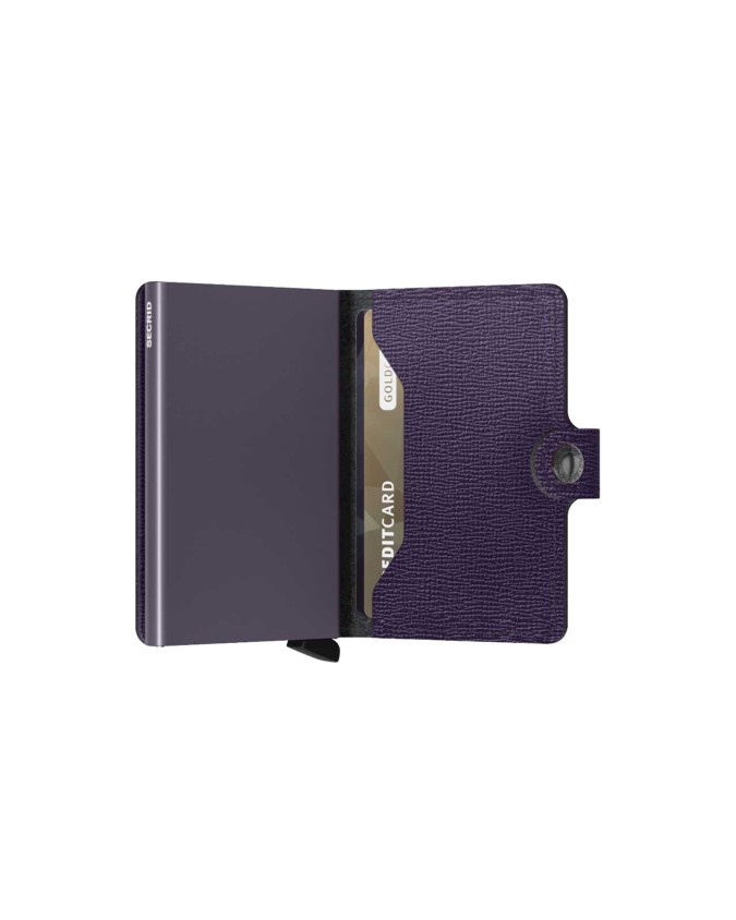  Secrid - Miniwallet in pelle e alluminio Crisple