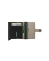 Secrid - Portafoglio piccolo in pelle e alluminio Miniwallet Matte