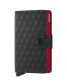 Secrid - Portafoglio mini in pelle e alluminio Miniwallet Optical