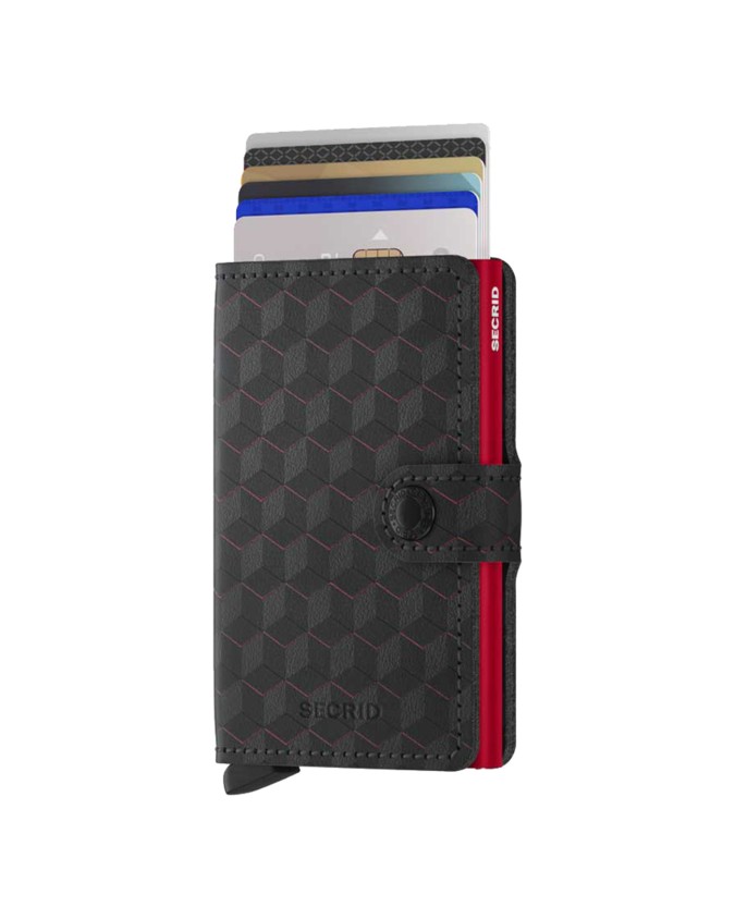 Secrid - Portafoglio mini in pelle e alluminio Miniwallet Optical